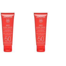 Apivita Bee Sun Safe Hydra Sensitive Soothing Face Cream SPF50+ Duo
