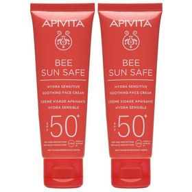 Apivita Bee Sun Safe Gel-Crème Visage Hydra Fraîcheur SPF50 Duo