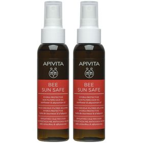 Apivita Bee Sun Safe Huile Cheveux Filtres Solaires Hydra Protective Huile de Tournesol & d'Abyssin Duo
