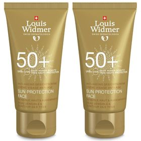 Louis Widmer Sun Protection Face SPF50+ Licht Geparfumeerd x2