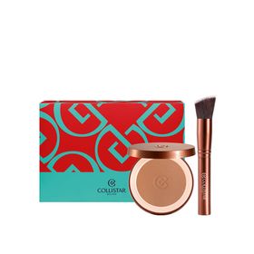 Collistar Make-Up Set - Silk-Effect Bronzing Powder 4.4 Hawaii Matte + Drop Brush 2025