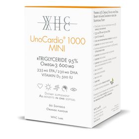 WHC UnoCardio 1000 MINI Oméga‑3 + Vitamine D3