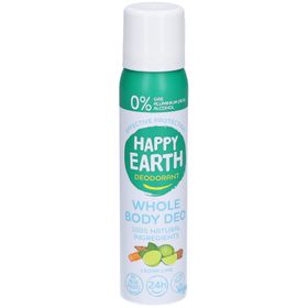  Happy Earth Déodorant pour tout le corps cèdre et citron vert