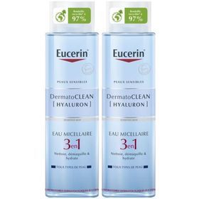 Eucerin DermatoCLEAN [Hyaluron] Eau Micellaire 3 en 1 Tous Types de Peau