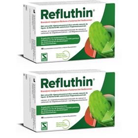 Refluthin® | Brandend maagzuur en maagzuurklachten zoals reflux of een aanhoudende druk in de maag | Muntsmaak
