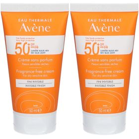 Avène Zon SPF 50+ Crème zonder parfum Zeer hoge zonnebescherming | Gevoelige huid