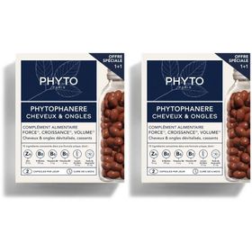 Phyto Phytophanère Anti-Chute de Cheveux et Ongles Cassants DUO