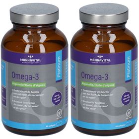 Mannavital Oméga-3 Platinum Huile d'Algues