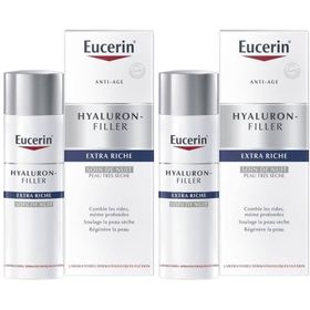 Eucerin Hyaluron-Filler Extra Riche Soin de Nuit Crème Peau Très Sèche
