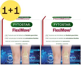 Fytostar FlexiMove High-Curcumine + Glucosamine – Flexibele Gewrichten – Voedingssupplement | 1+1 GRATIS