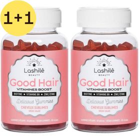 Lashilé Beauty Good Hair gummies | Zink, biotine en vitamine B6 | Haar en nagels | Haargroei | 1+1 GRATIS