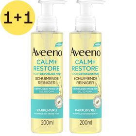 Aveeno® Calm+Restore Schuimende Reiniger | Normale tot Gevoelige Huid | 1+1 GRATIS