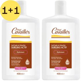Rogé Cavaillès Lait Bain & Douche Surgras Actif Hydratant | 1+1 GRATUIT