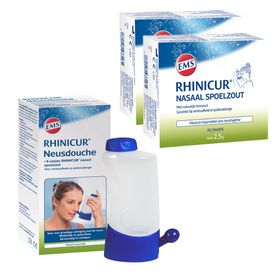 Rhinicur Neusdouche + 2 x Rhinicur Neusspoelzout
