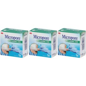 3M Micropore Sparadrap Chirurgical 2.5cm x 5m 1530/2B