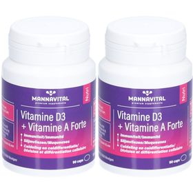 Mannavital Vitamine D3 + Vitamine A Forte