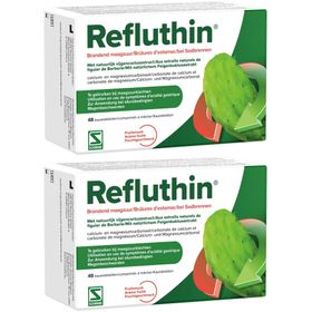 Refluthin® | Brandend maagzuur en maagzuurklachten zoals reflux of een aanhoudende druk in de maag | Fruitsmaak