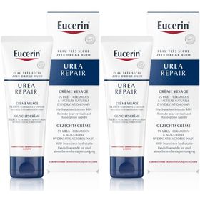 Eucerin UreaRepair Crème Visage Peau Sèche 5% d'Urée Peau Très Sèche