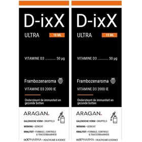 ixX Pharma D-ixX ULTRA | Vitamine D3 2000 IE | immuniteits| en botondersteuning | kokosolie