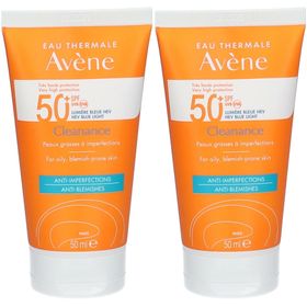 Avène Solaire SPF 50+ Cleanance Très haute protection | Peau grasse à imperfections