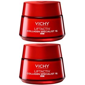 Vichy Liftactiv Collagen Specialist 16 Crème de Jour | Soin Anti-âge et Anti-Rides | Peptides Pro-Collagène et Vitamine Cg