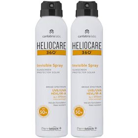 Heliocare 360° Invisible Spray SPF50+ - Spray Solaire Waterproof Corps