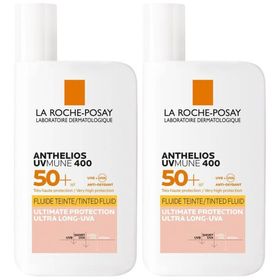La Roche-Posay Anthelios UVMune 400 Getinte Zonnebrand Fluide SPF 50+ | voor een gevoelige huid & gezicht
