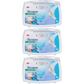 3M Micropore Surgical Tape Dispenser 1,25cm x 9,14m 1530-0/D
