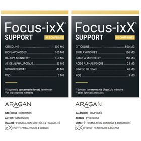 ixX Pharma Focus-ixX SUPPORT | Mémoire & focus, haute dose bacopa & ginkgo