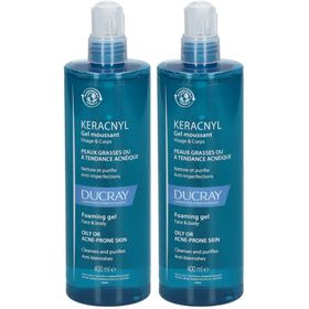 Ducray Keracnyl Gel Moussant Nettoyant | Peau grasse à tendance acnéique