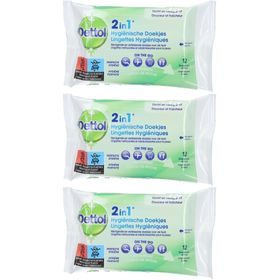 Dettol 2-en-1 Lingettes Hygiéniques