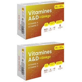 Nutritic Vitamines A & D Ginkgo + 15 Comprimés GRATUITS