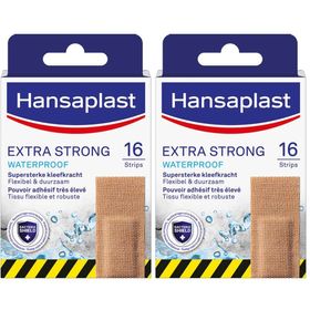 Hansaplast Extra Strong Wondpleisters | Waterdicht I Extra bestendig | Super sterke hechting