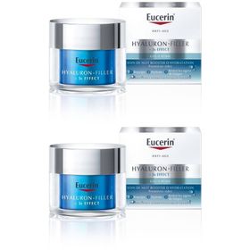 Eucerin Hyaluron-Filler + 3x Effect Soin de Nuit Booster d'Hydratation Gel-Crème