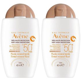Avène Solaire SPF 50+ Fluide minéral teinté Très haute protection | Peau sensible intolérante