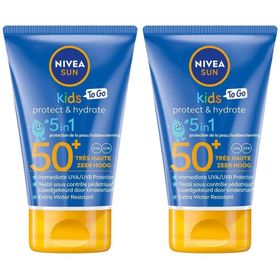 Nivea Sun Kids Protect & Hydrate To Go 5-in-1 Zonnemelk SPF50+