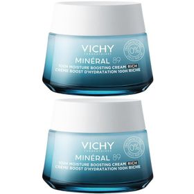 Vichy Minéral 89 Crème Boost d'Hydratation 100H Riche