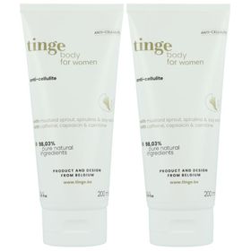 Tinge Crème Anti-Cellulite. Cellulite avancée.