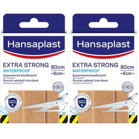 Hansaplast Pansement pour plaie Extra Strong | Pansement Waterproof | Découpable | 10cm x 6cm