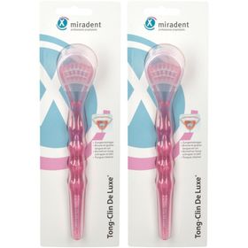 Miradent Gratte Langue Deluxe Rose