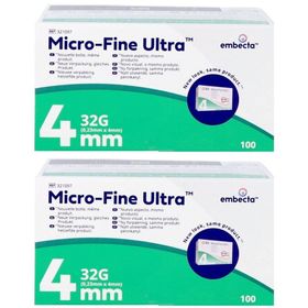 Embecta™ Micro-Fine™ Aiguilles à stylo 4 mm 32G Ref 321097