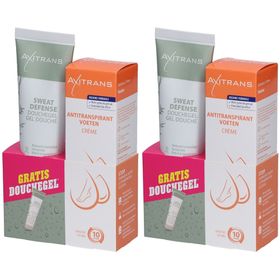 Axitrans Antitranspirant Voeten Crème + Sweat Defense Douchegel GRATIS