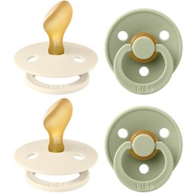 BIBS Anatomic Fopspeen Ivory - Sage 6-18 Maanden