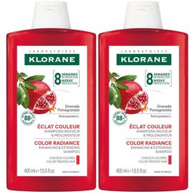 Klorane Grenade Shampooing Éclat Couleur | Ravive & prolonge | Cheveux colorés