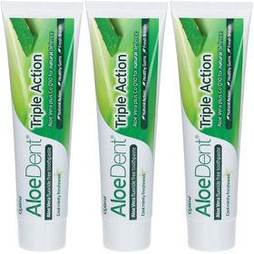 AloeDent® Triple Action Aloe Vera Fluoride Free Dentifrice Cool Minty Freshness