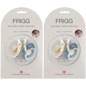 FRIGG Sucette Latex Rope Night Stone - Cream 6-18 Mois