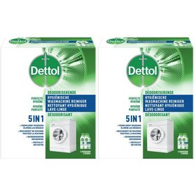 Dettol Deodoriserende & Hygiënische Wasmachine Reiniger DUO