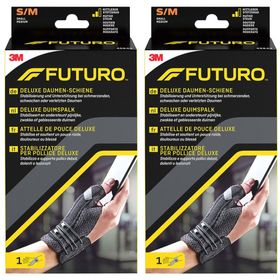 FUTURO™ Deluxe Attelle de Pouce 45843 Noire Small/Medium