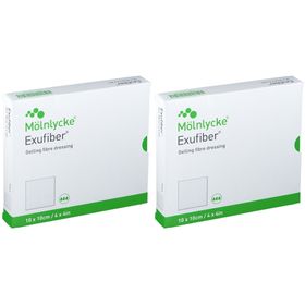 Mölnlycke Exufiber Gelvormend Vezelverband 10x10cm