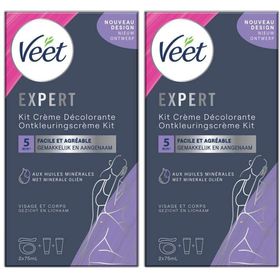 Veet Crème Décolorante Visage et Corps - Peaux Normales